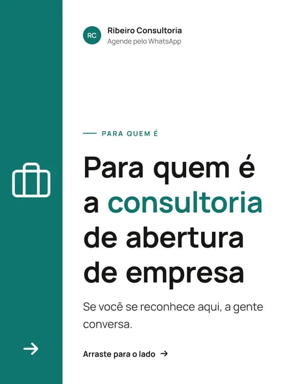 Carrossel de uma consultoria: para quem é a consultoria de abertura de empresa