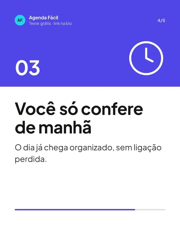 Carrossel de uma empresa de software de agendamento: problema e solução para a agenda bagunçada